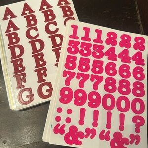 Creative Memories Alphabet and Number Stickers